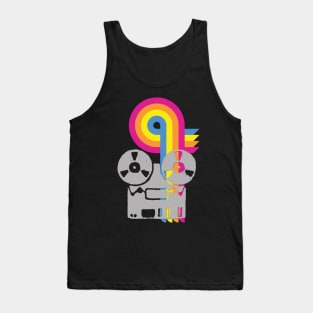 REEL TO REEL (Light Print) Tank Top